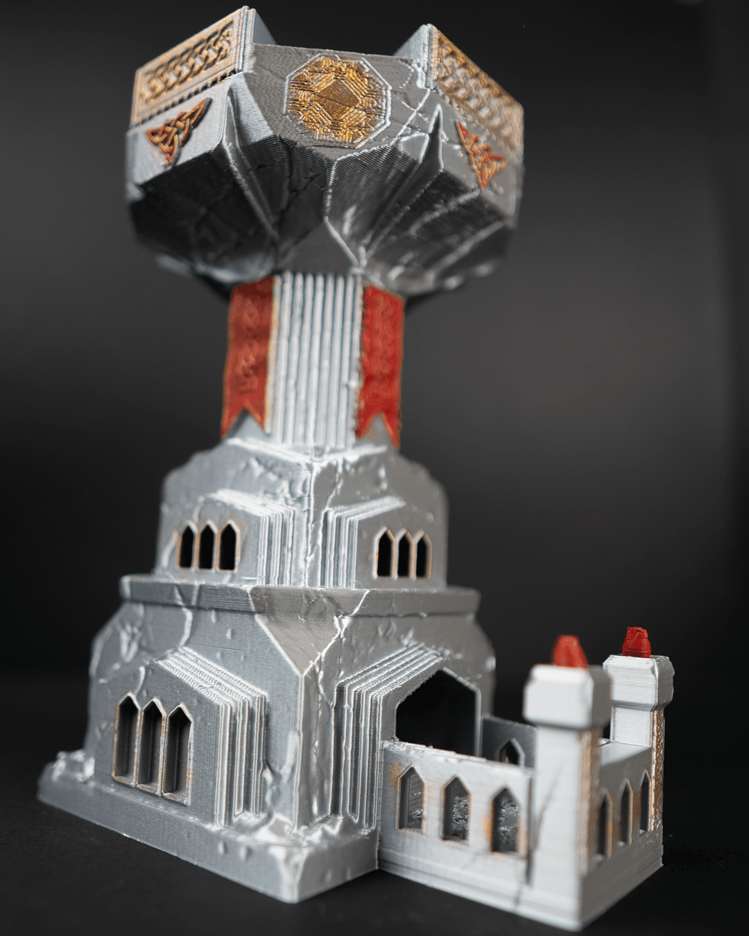 Dwarven Fortress Dice Tower – Stone Stronghold Roller