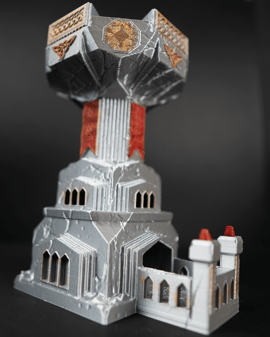 Dwarven Fortress Dice Tower – Stone Stronghold Roller