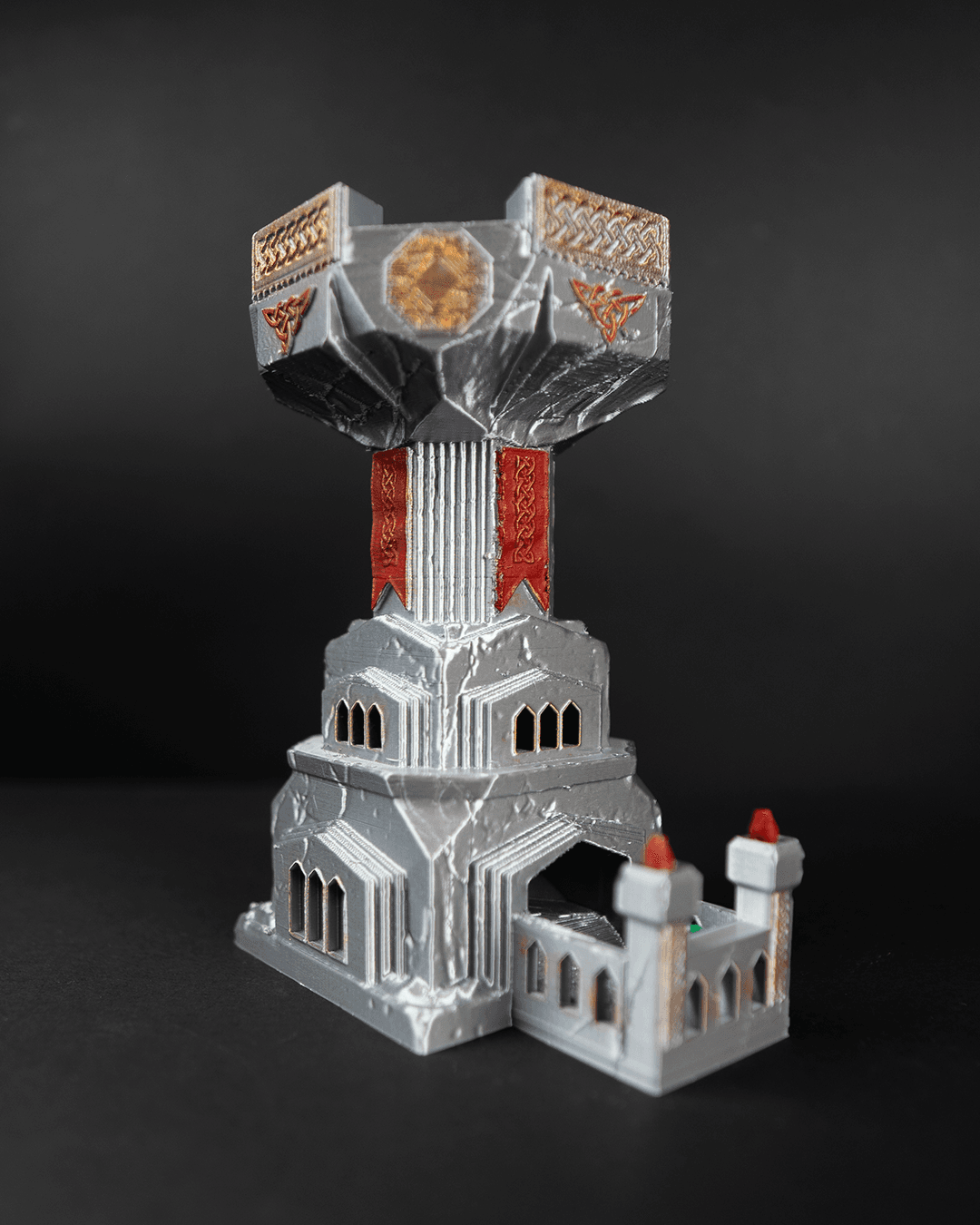 Dwarven Fortress Dice Tower – Stone Stronghold Roller