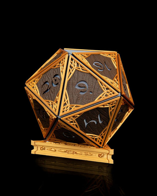 Elven D20 Planter – 3D Printed Dice Pot for Plants, Desk Decor, or Gamer Gifts