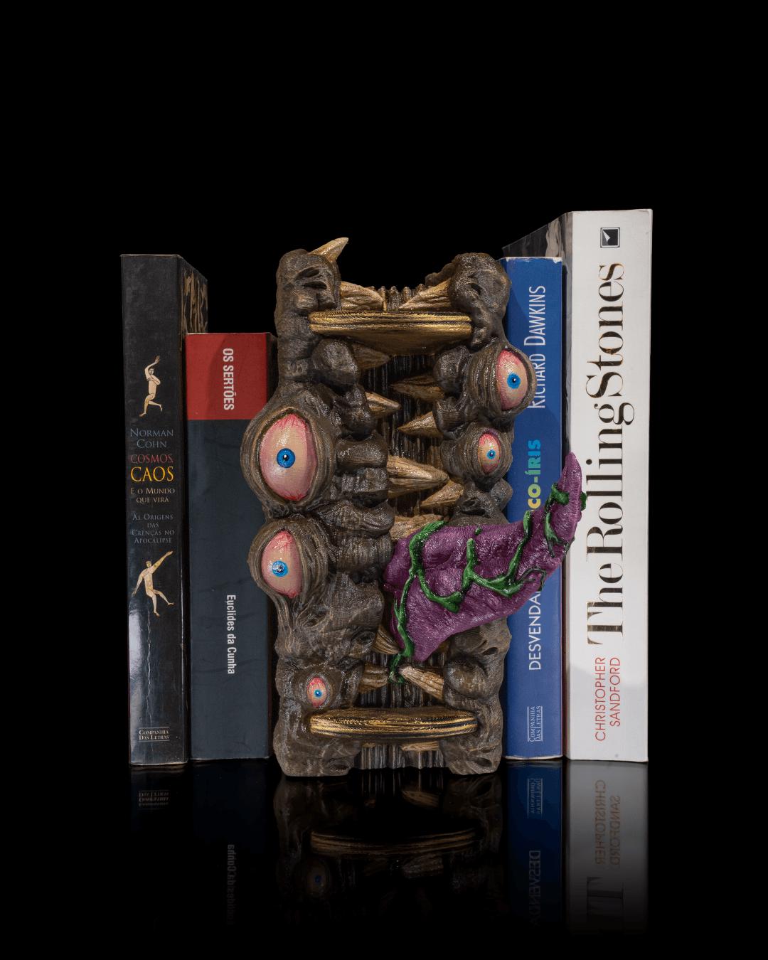 Mimic Book Nook – 3D Printed Fantasy Monster Bookshelf Insert for DND & Gothic Decor