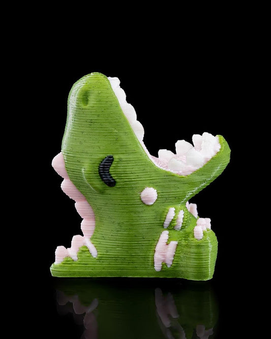 T-Rex Dinosaur Earrings – 3D Printed Jurassic Stud or Magnet Jewelry