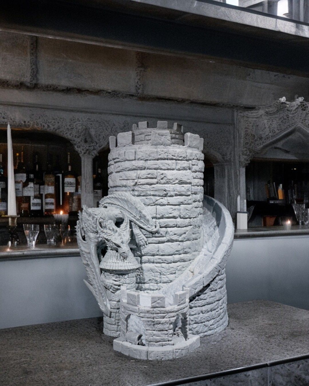 Dragon Dice Tower Wine Dispencer