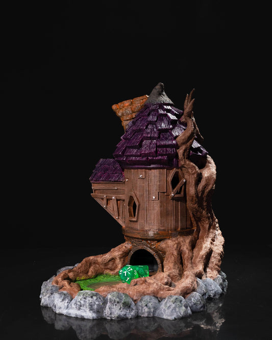 Wizard Treehouse Dice Tower – 3D Printed Fantasy Dice Roller for DND & Tabletop RPGs