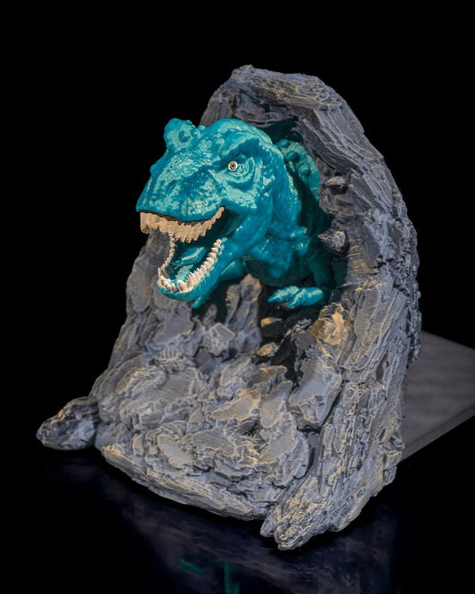 Dinosaur Bookends – 3D Printed T-Rex Bookshelf Decor for Kids & Dino Lovers