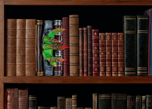 Spooky Book Nook – 3D Printed Ghoul-Themed Bookshelf Insert for Horror Lovers