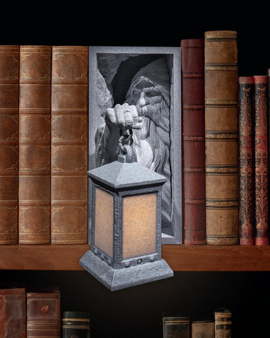 Light-Up Medieval Book Nook – 3D Printed Fantasy Bookshelf Insert with Illuminated Diorama