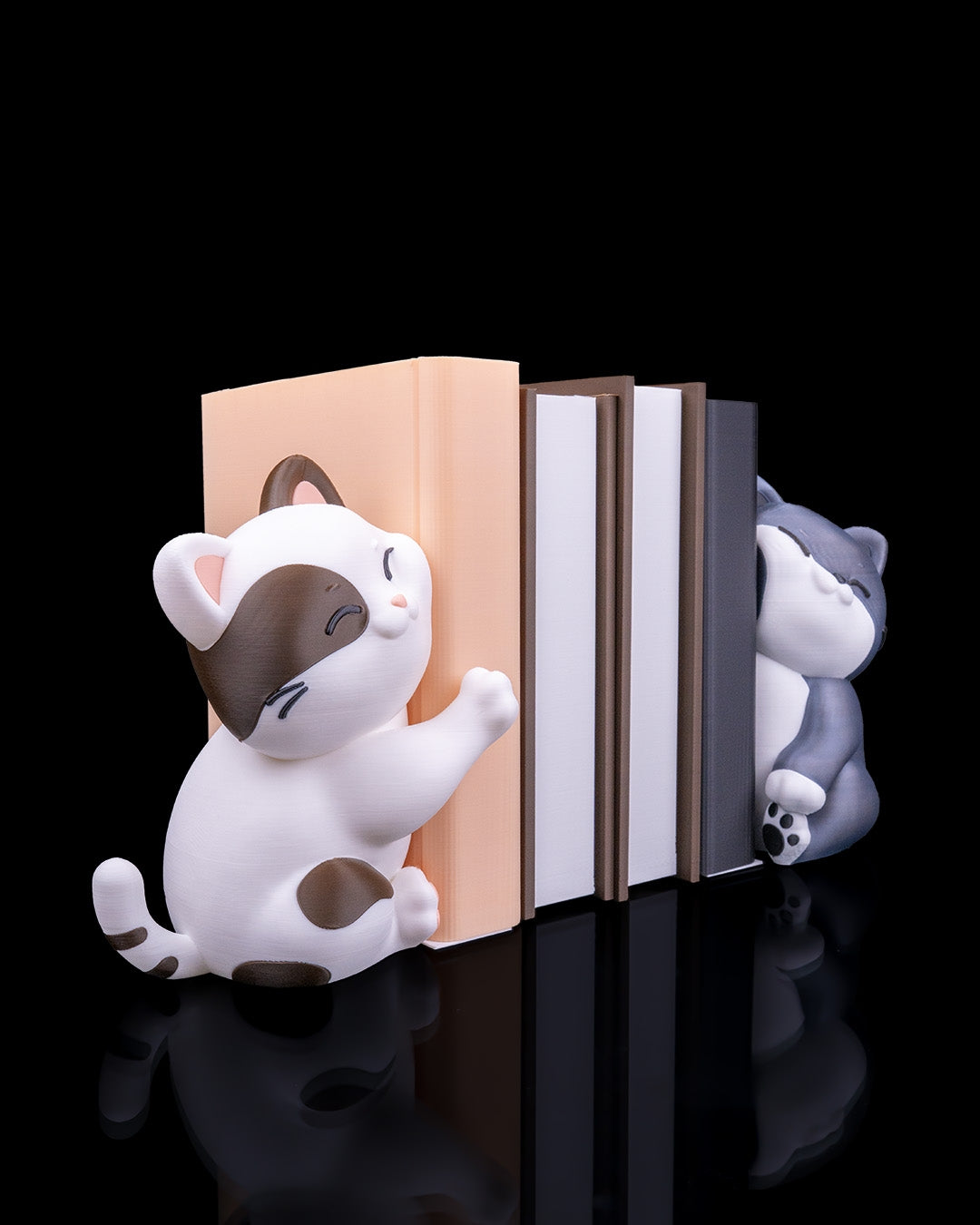 Playful Cats Book Ends