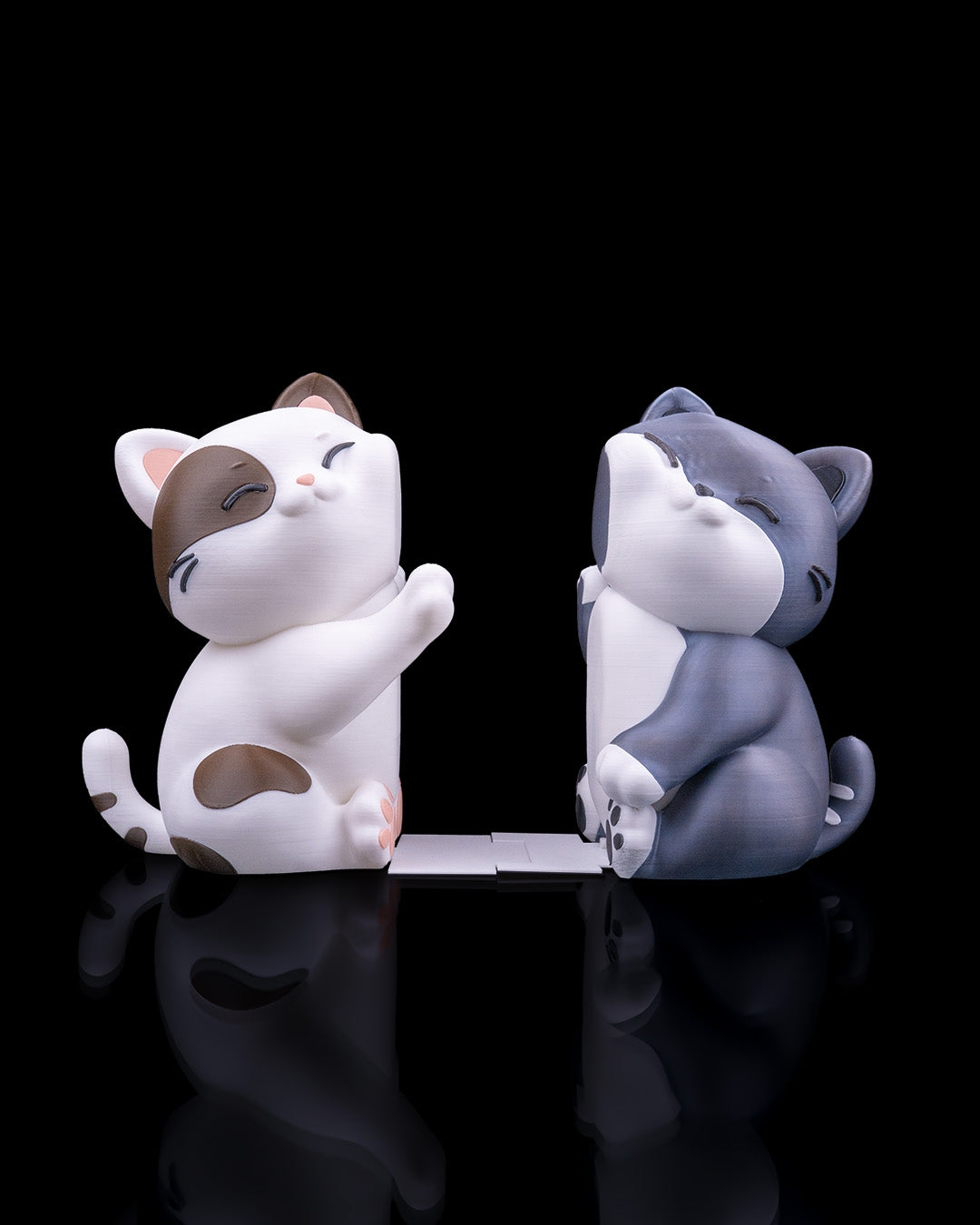 Playful Cats Book Ends