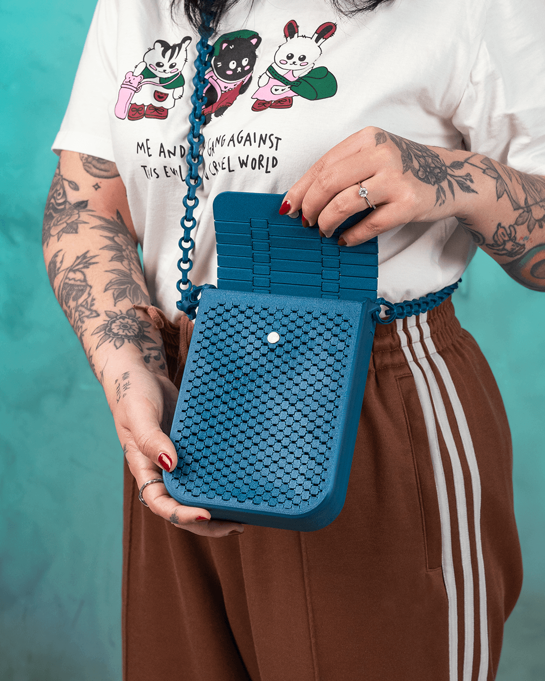 Flexi-Fabric Crossbody Bag