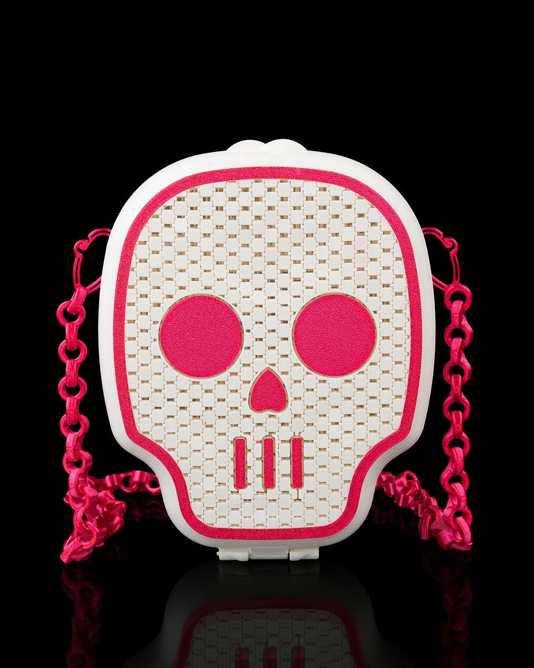 Flexi-Fabric Skull Crossbody Bag