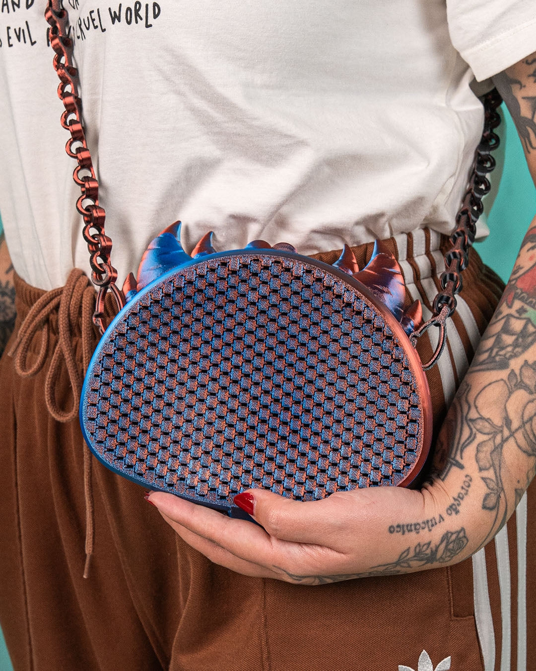 Flexi-Fabric Draconic Crossbody Bag