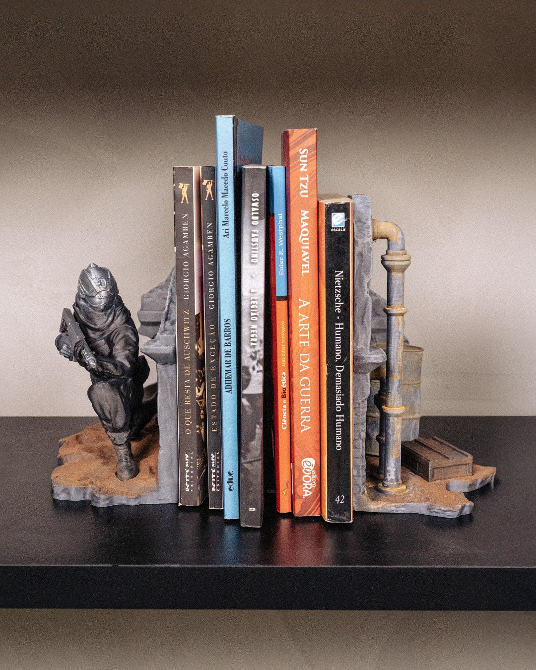 Steampunk Explorer Book Ends