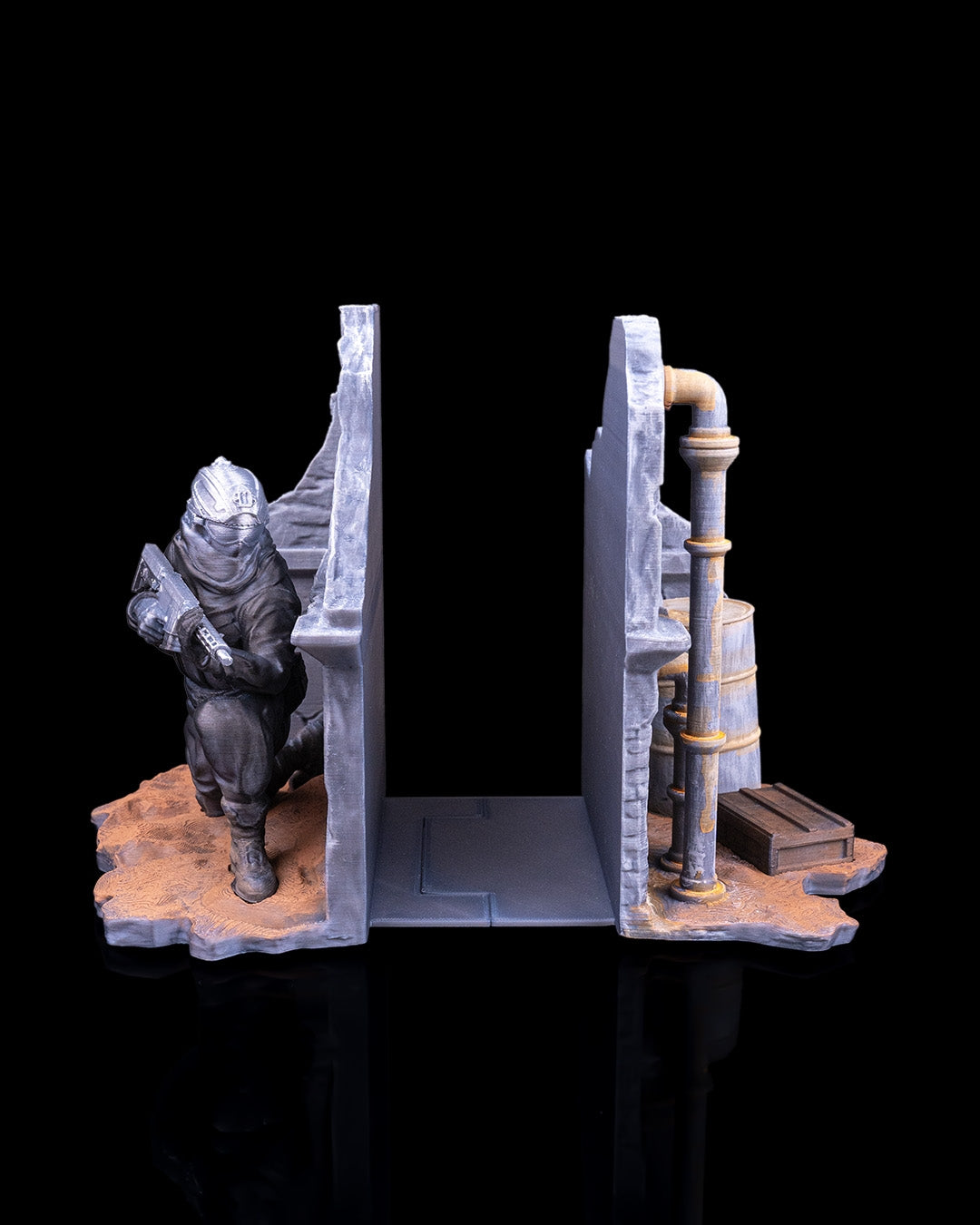 Steampunk Explorer Book Ends