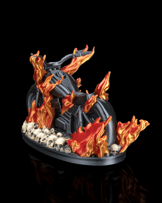 Hellfire Rider Biker Decor