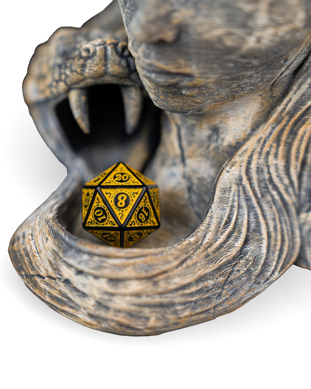 Druid Dice Roller Koozie, Hand-Painted Fantasy Cup Holder for RPG Tables