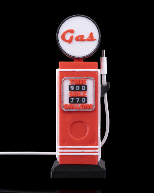 Retro Gas Pump Phone Charger Stand