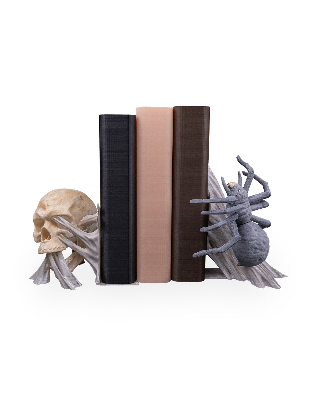Skull & Spider Book Ends