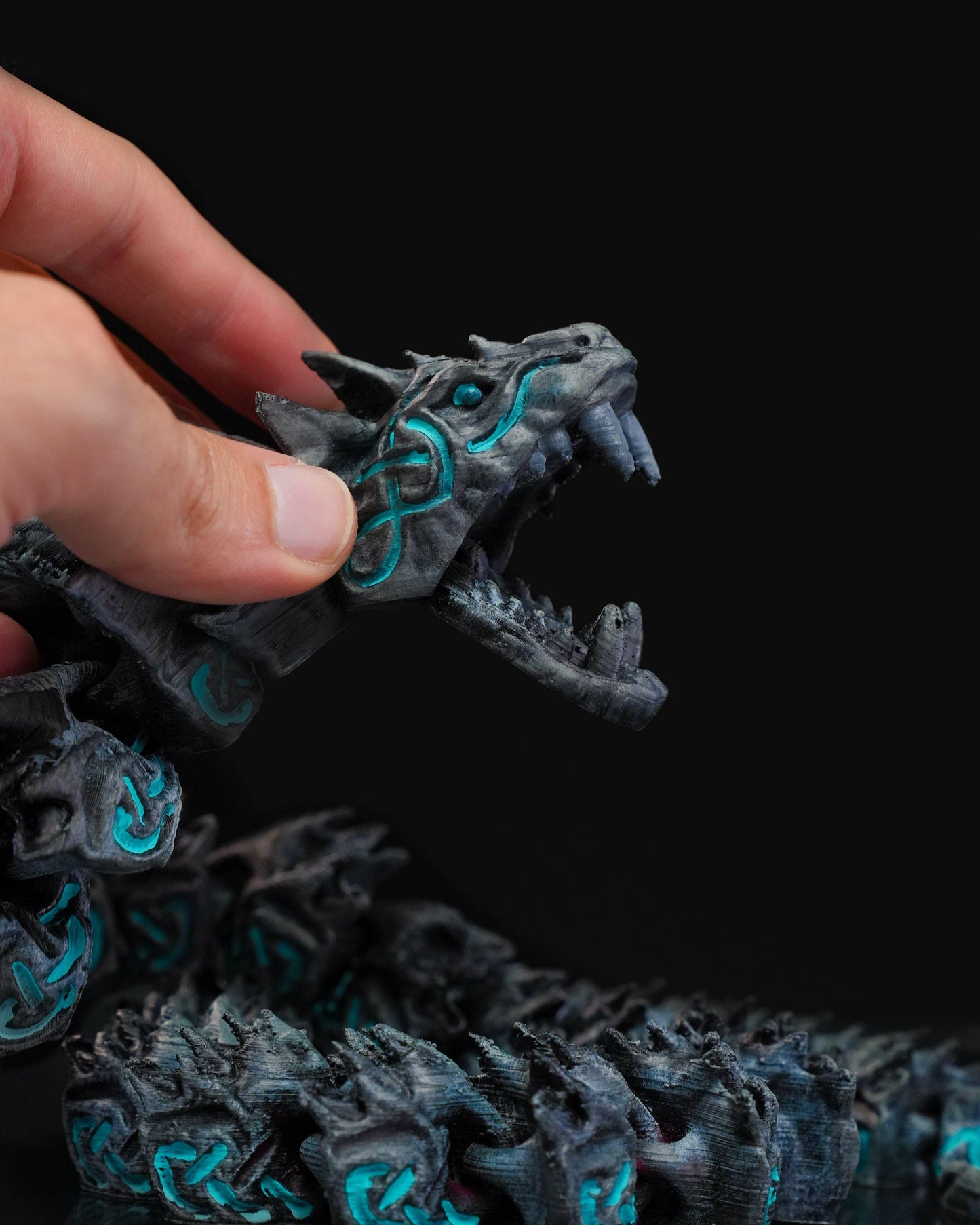 Articulated Sea Serpent – Poseable Nordic Dragon Figure for RPG Display or Fantasy Decor