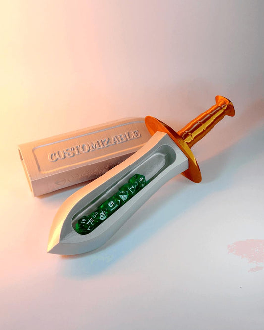 Custom Dagger Dice Case – 3D Printed Fantasy Prop for DND & Tabletop RPG Dice Storage