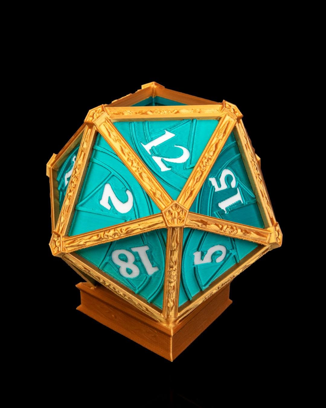 Arcane D20 Planter – 3D Printed Dice Pot for DND, RPG Decor, or Gamer Gifts