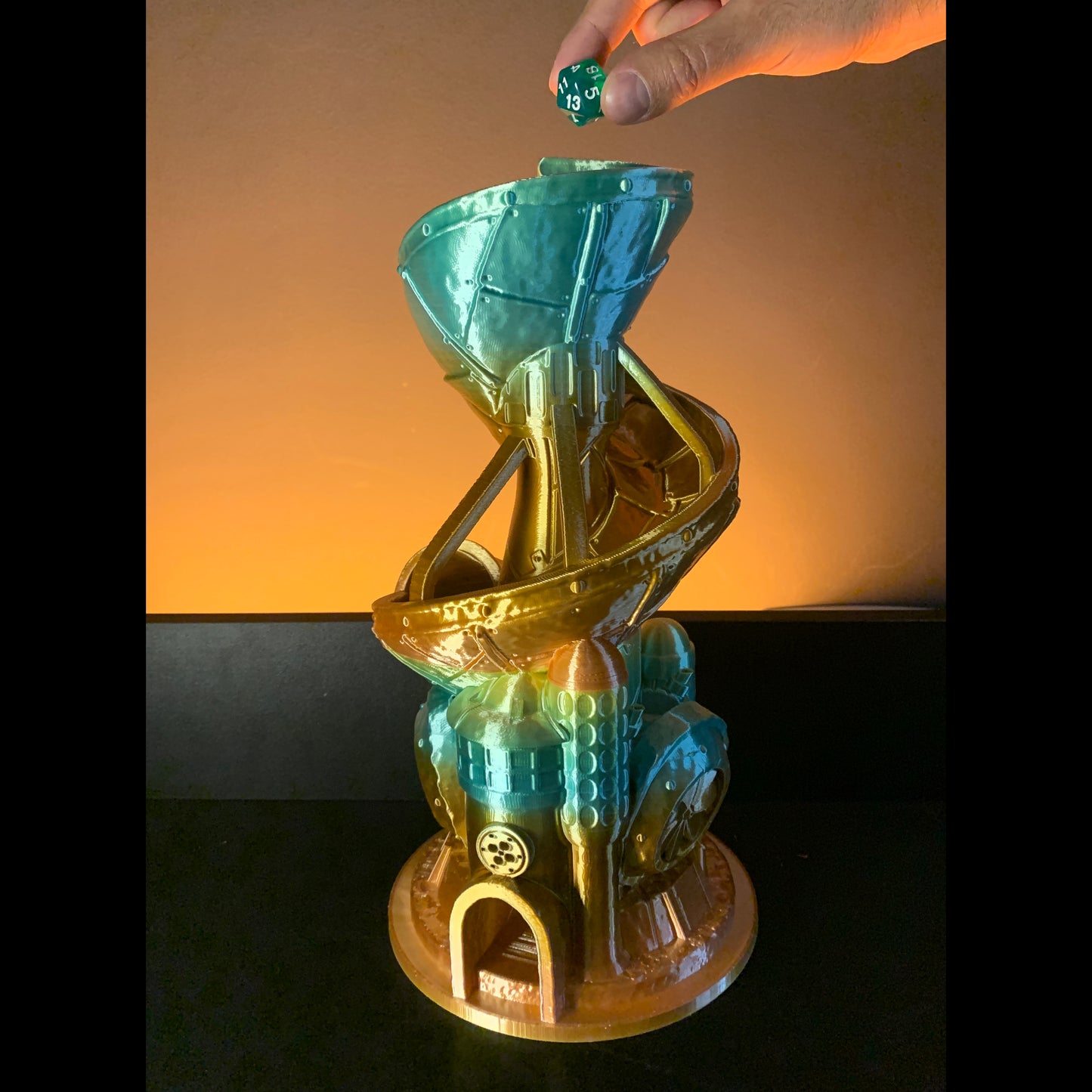 Steampunk Dice tower