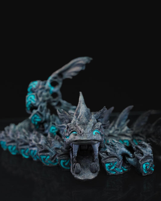 Articulated Sea Serpent – Poseable Nordic Dragon Figure for RPG Display or Fantasy Decor