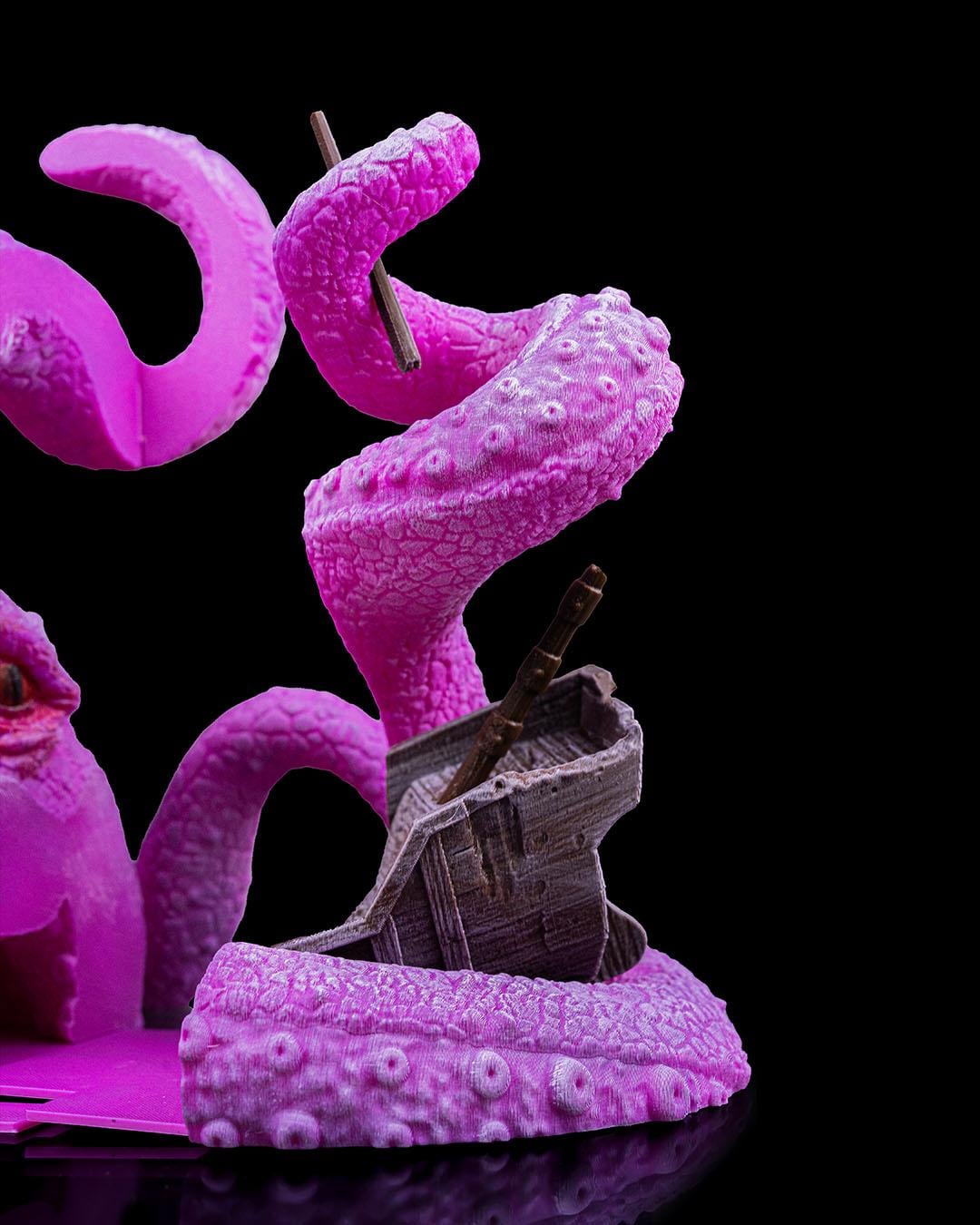 Kraken Octopus Bookends – 3D Printed Tentacle Decor for Nautical and Fantasy Bookshelves