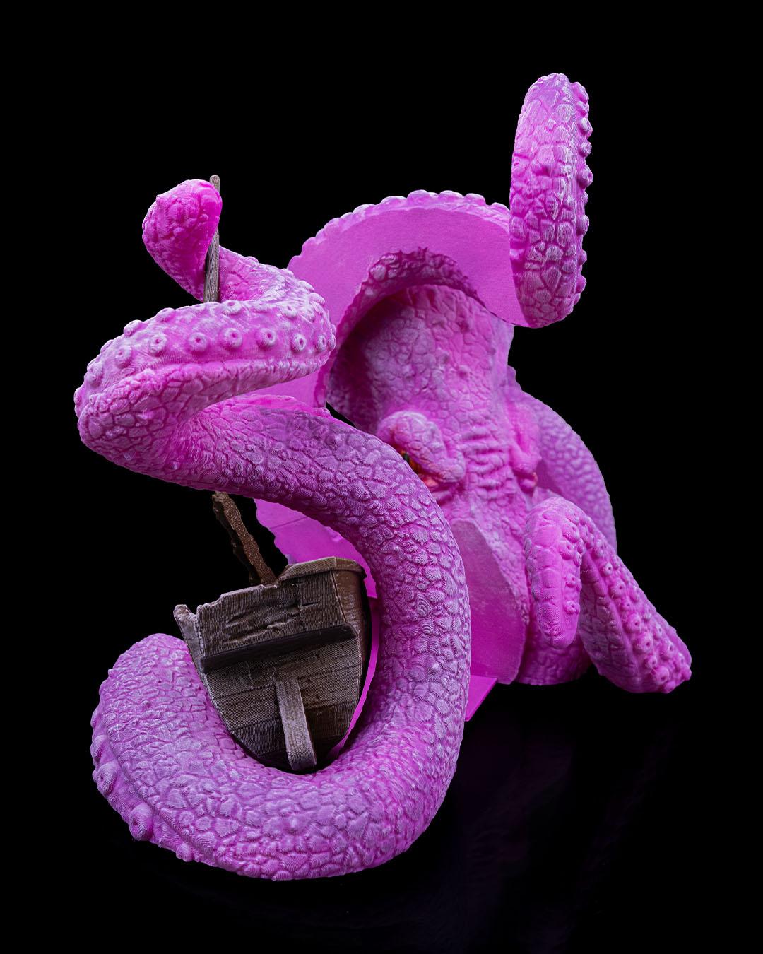 Kraken Octopus Bookends – 3D Printed Tentacle Decor for Nautical and Fantasy Bookshelves