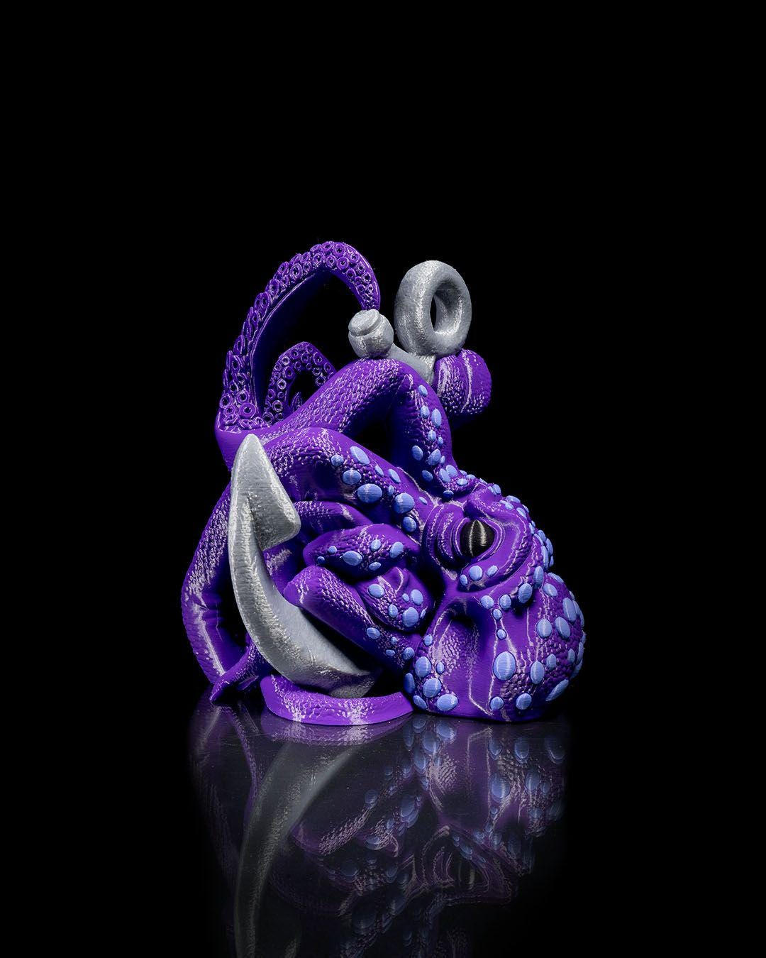 Octopus Wine Holder, 3D Printed Kraken, Nautical Bar Decor, Tentacle Wine Rack Gift, Ocean Lover Art, Sea Creature Centerpiece