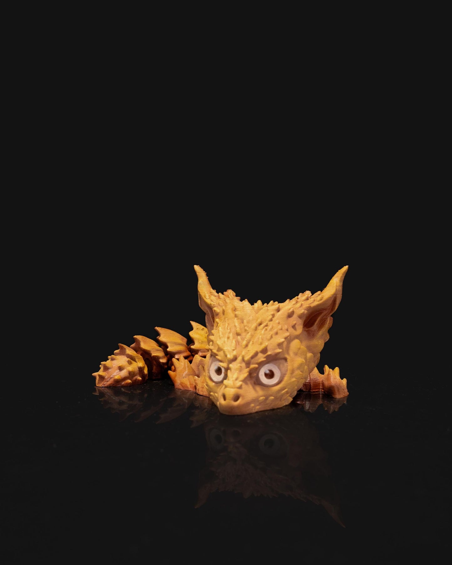 Mama Dragon and Baby Desert Rock Articulated 3D Printed Fantasy Dragon Pair Gift set Cute Decor