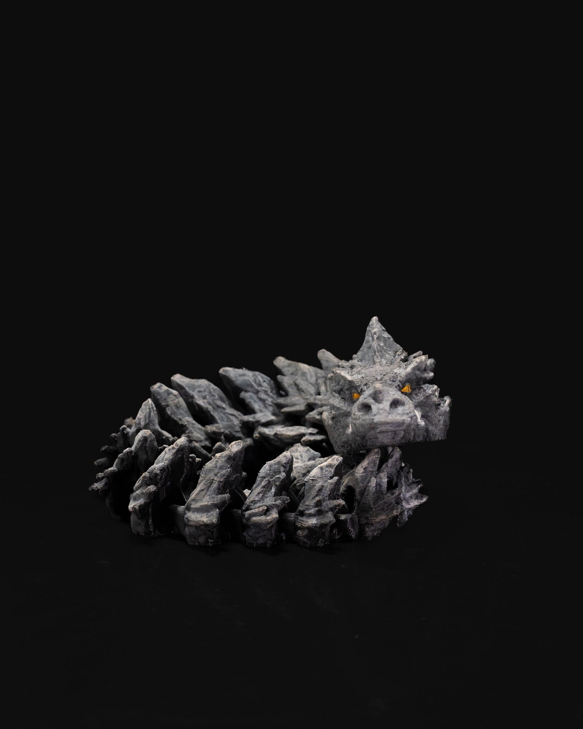 Mama Dragon and Baby Rock Articulated 3D Printed Fantasy Dragon Pair Gift set Cute Decor