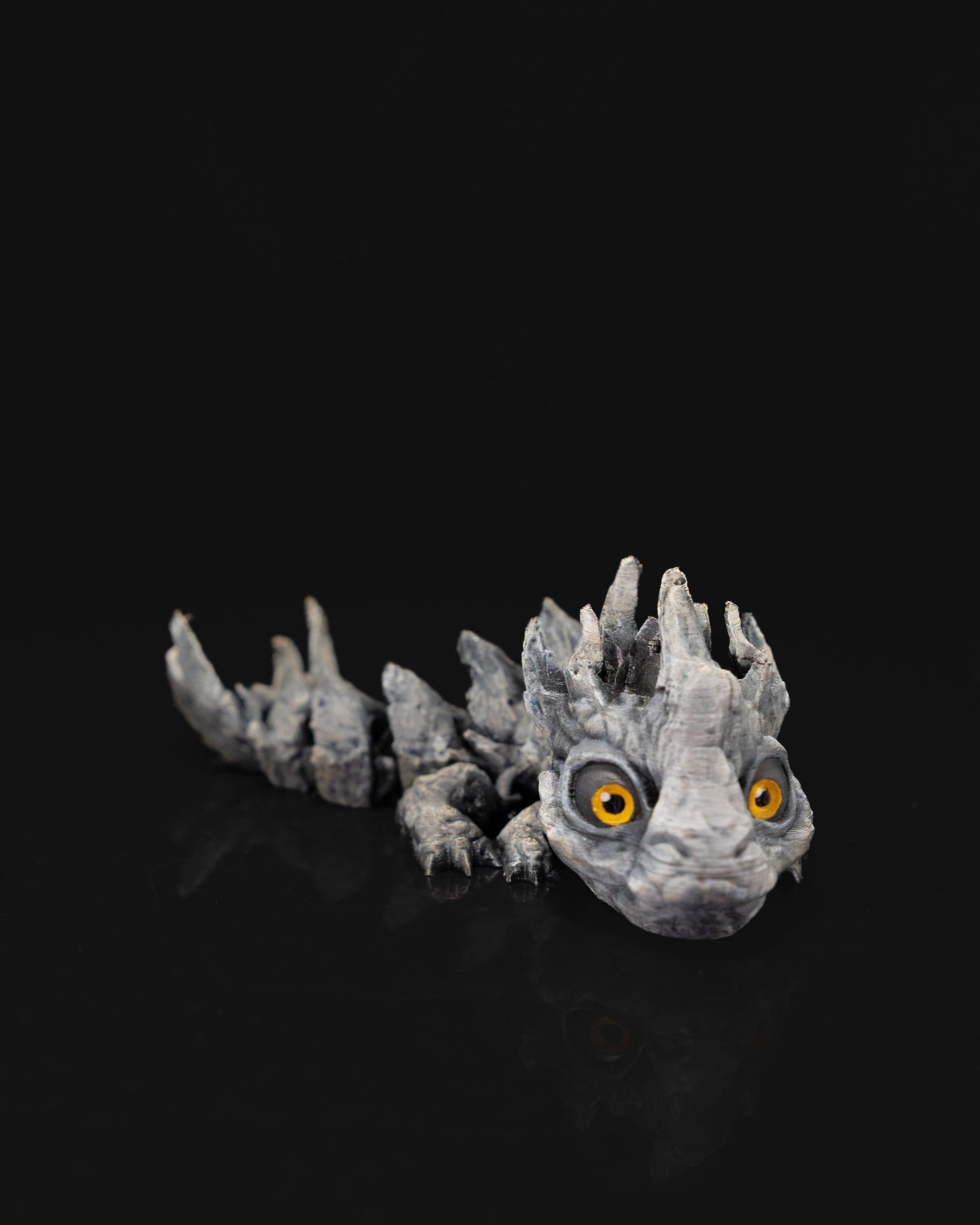 Mama Dragon and Baby Rock Articulated 3D Printed Fantasy Dragon Pair Gift set Cute Decor