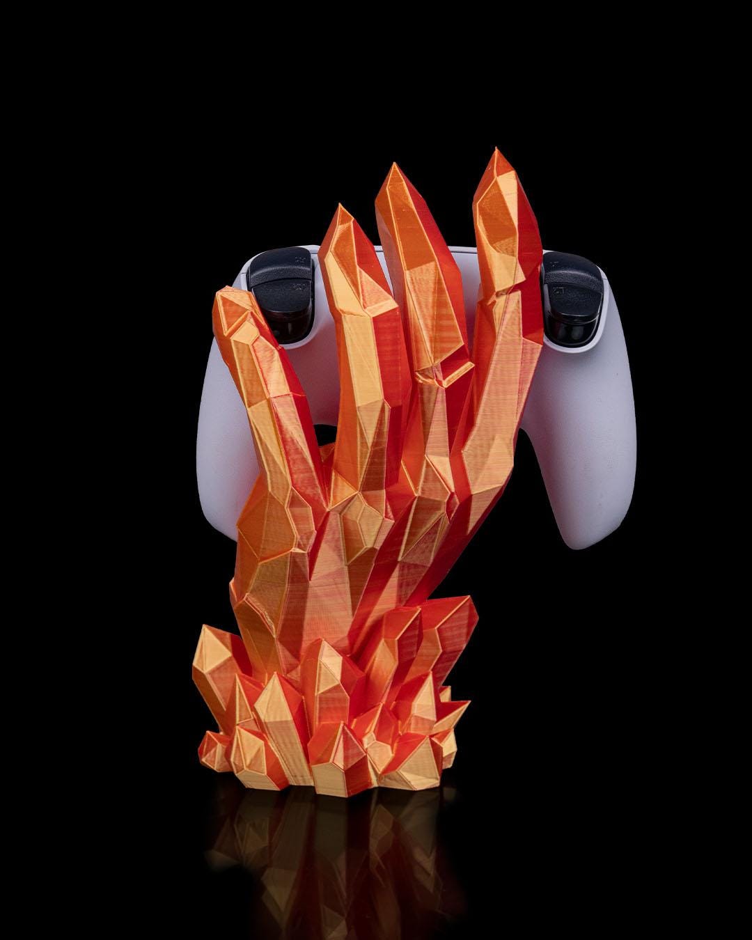 Crystal Hand Controller Holder 3D Printed Crystal Shard Display Stand for PS5 PS4 Xbox or PC Gamer Desk Setup Gift