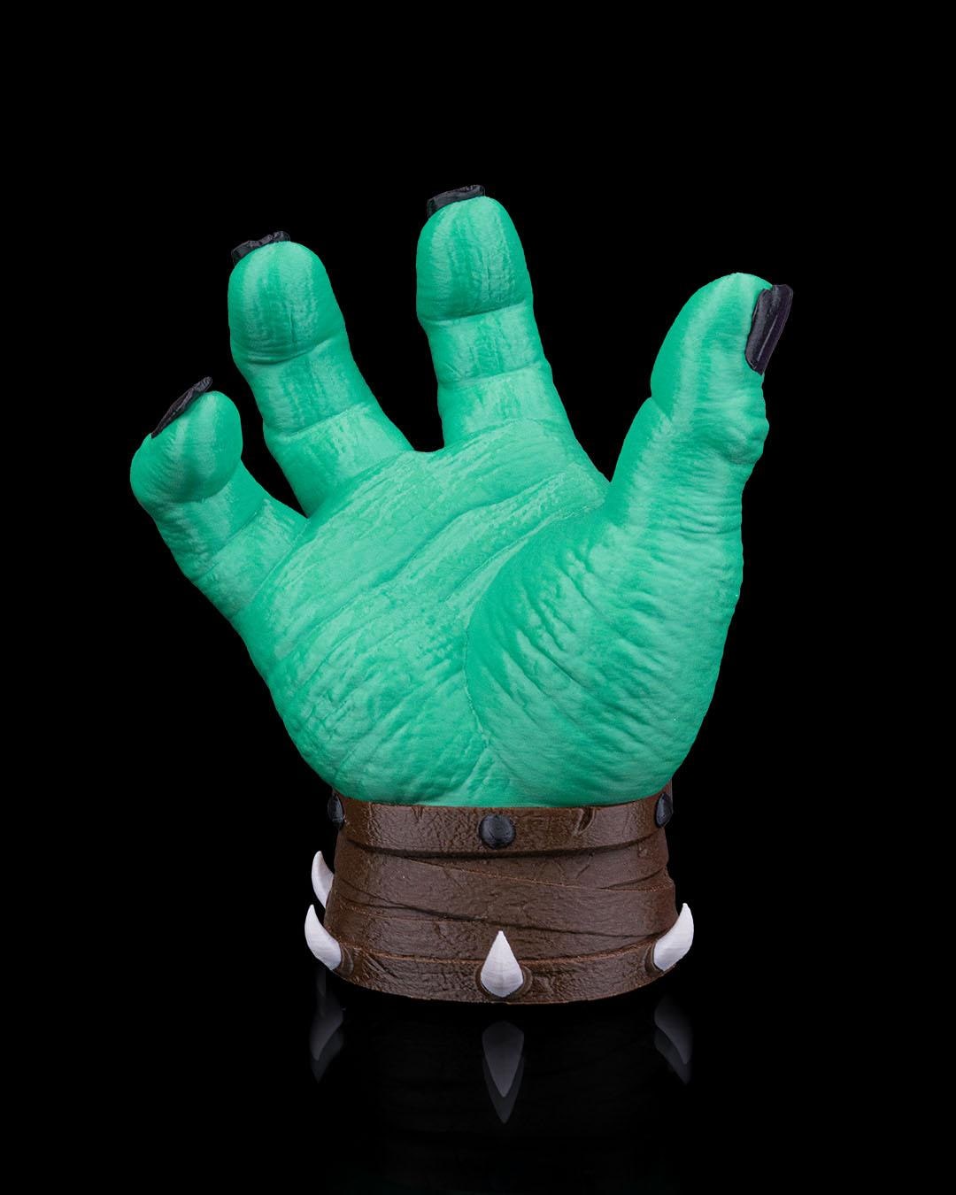 Orc Hand Controller Holder | Smash Button Gaming Display for Xbox, PS5, or PC | Fantasy Desk Decor Gift