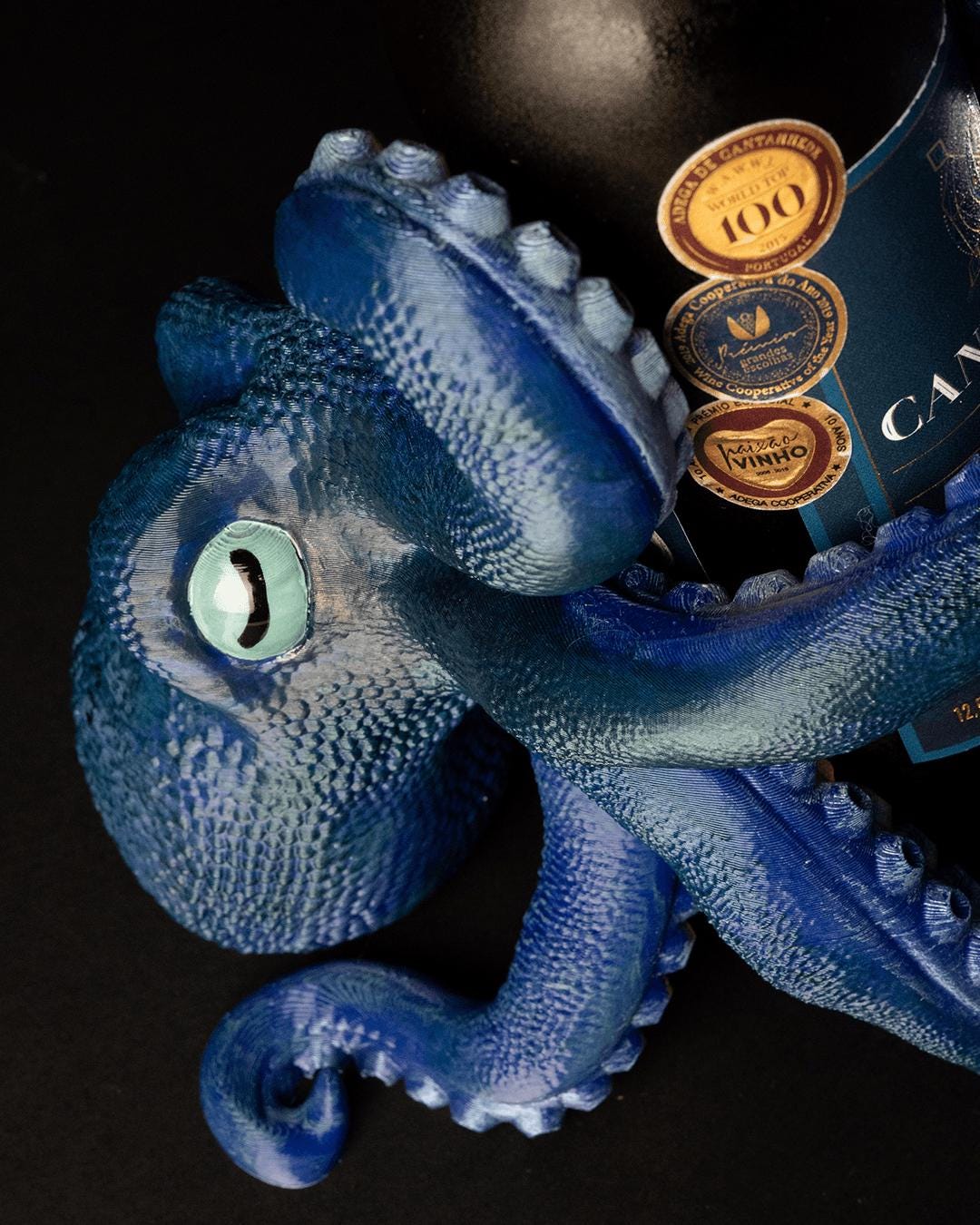 Octopus Wine Holder | 3D Printed Kraken Bottle Display | Nautical Bar Decor | Tentacle Wine Rack Gift | Sea Creature Centerpiece