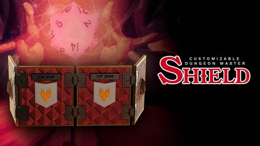 Custom DM Shield 3D Printed and Hand Painted Dungeon Master Screen Tabletop RPG Game Master Gift for DND or Pathfinder