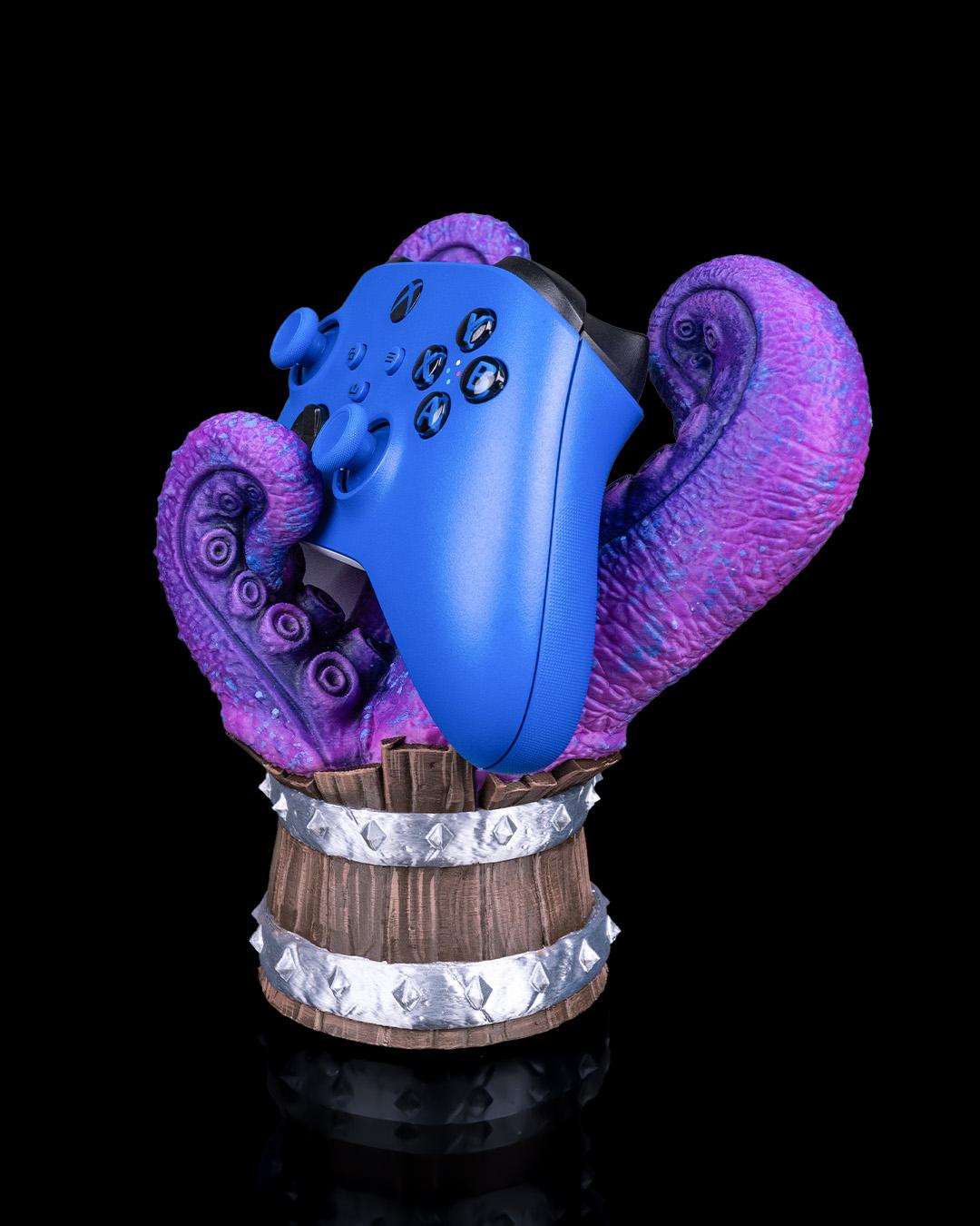 Kraken Controller Holder – 3D Printed Tentacle Stand for PS5, Xbox, or PC Gaming Setup