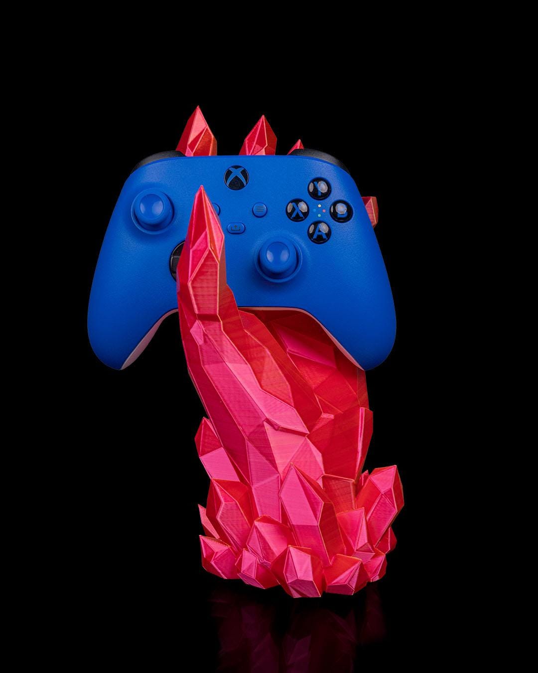 Crystal Hand Controller Holder 3D Printed Crystal Shard Display Stand for PS5 PS4 Xbox or PC Gamer Desk Setup Gift