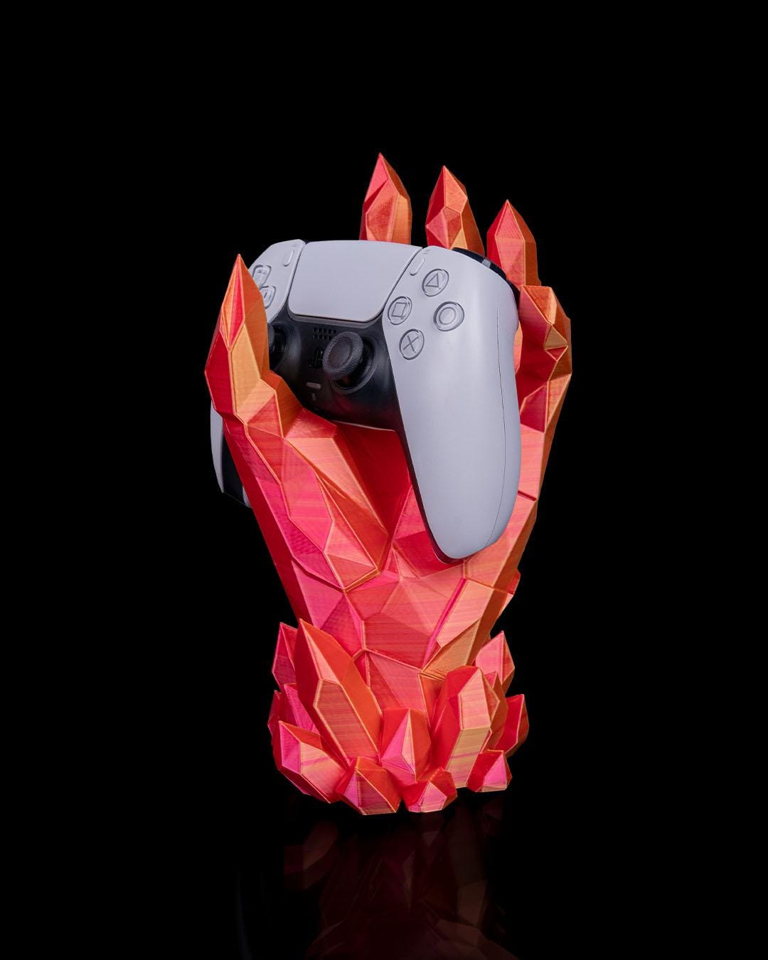 Crystal Hand Controller Holder 3D Printed Crystal Shard Display Stand for PS5 PS4 Xbox or PC Gamer Desk Setup Gift