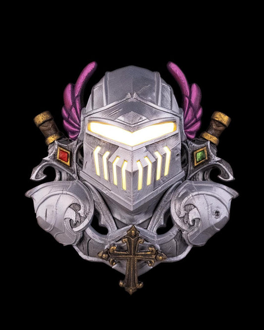 Knight Wall Lamp LED Light Fantasy Decor for Gamers DND Dungeon Room night light paladin armor decor light