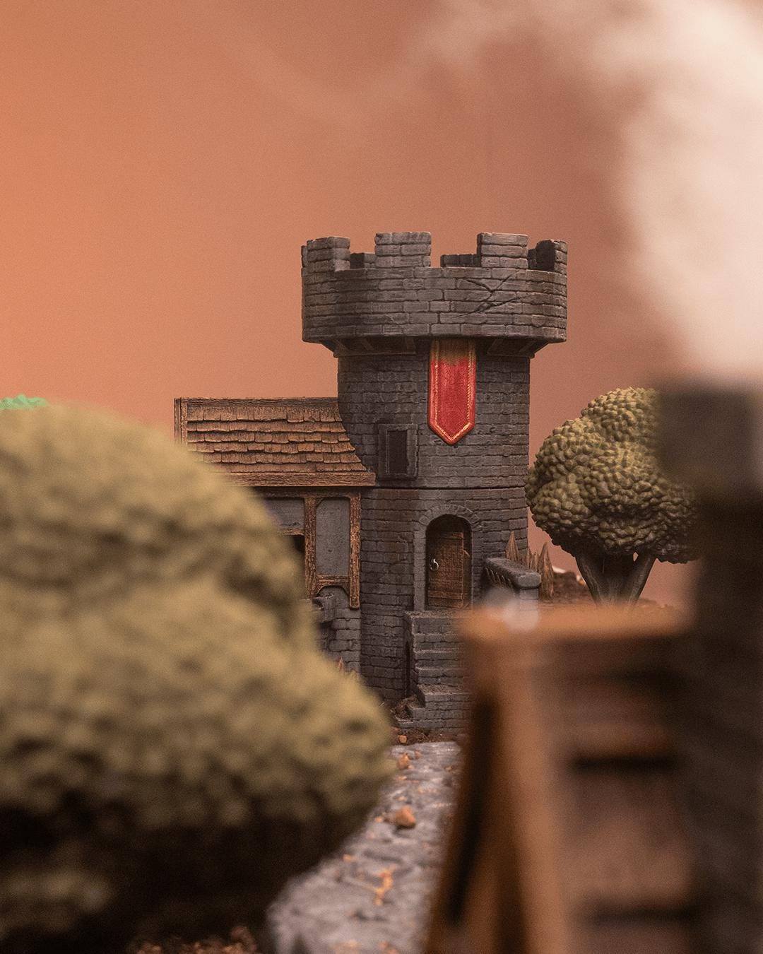 Captain’s Quarters Miniature – Hand-Painted 3D Printed Tower for DND & Fantasy Dioramas