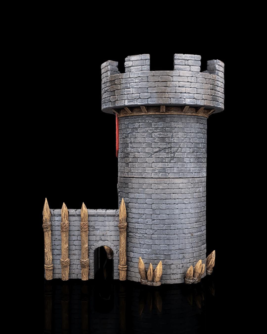 Captain’s Quarters Miniature – Hand-Painted 3D Printed Tower for DND & Fantasy Dioramas