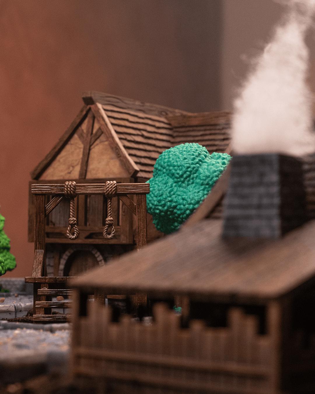 Tavern Miniature Painted 3D Printed Fantasy Inn Building for DND TTRPG Diorama Display Terrain