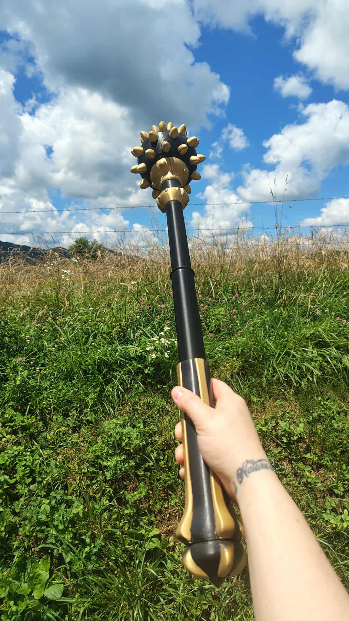Itchslayer Mace Back Scratcher 3D Printed Fantasy Gift Nerdy Self Care Tool RPG Gag Decor for Gamers
