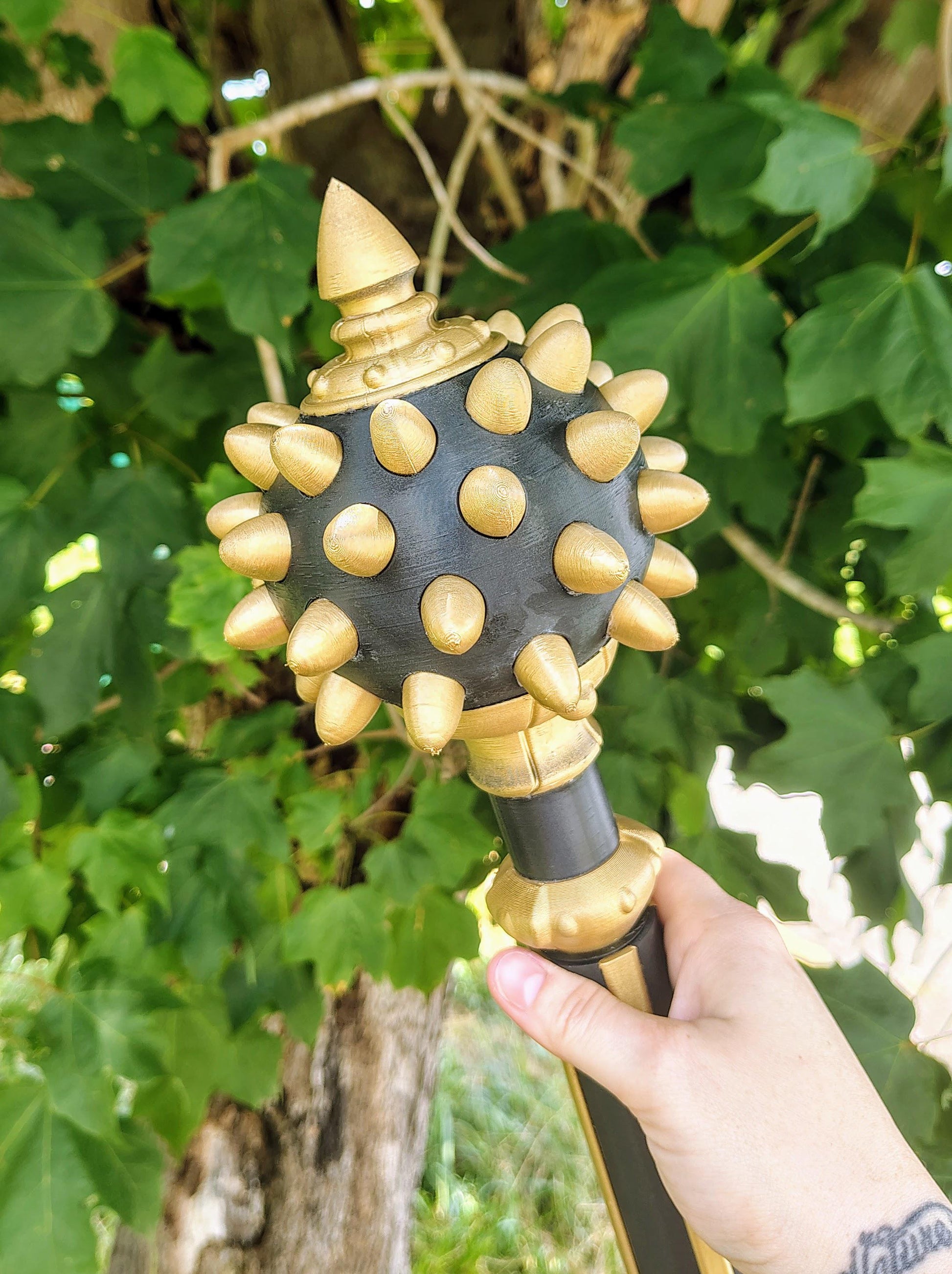 Itchslayer Mace Back Scratcher 3D Printed Fantasy Gift Nerdy Self Care Tool RPG Gag Decor for Gamers