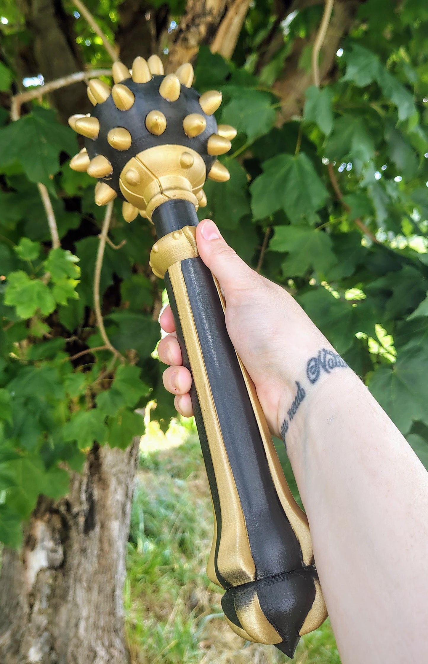 Itchslayer Mace Back Scratcher 3D Printed Fantasy Gift Nerdy Self Care Tool RPG Gag Decor for Gamers