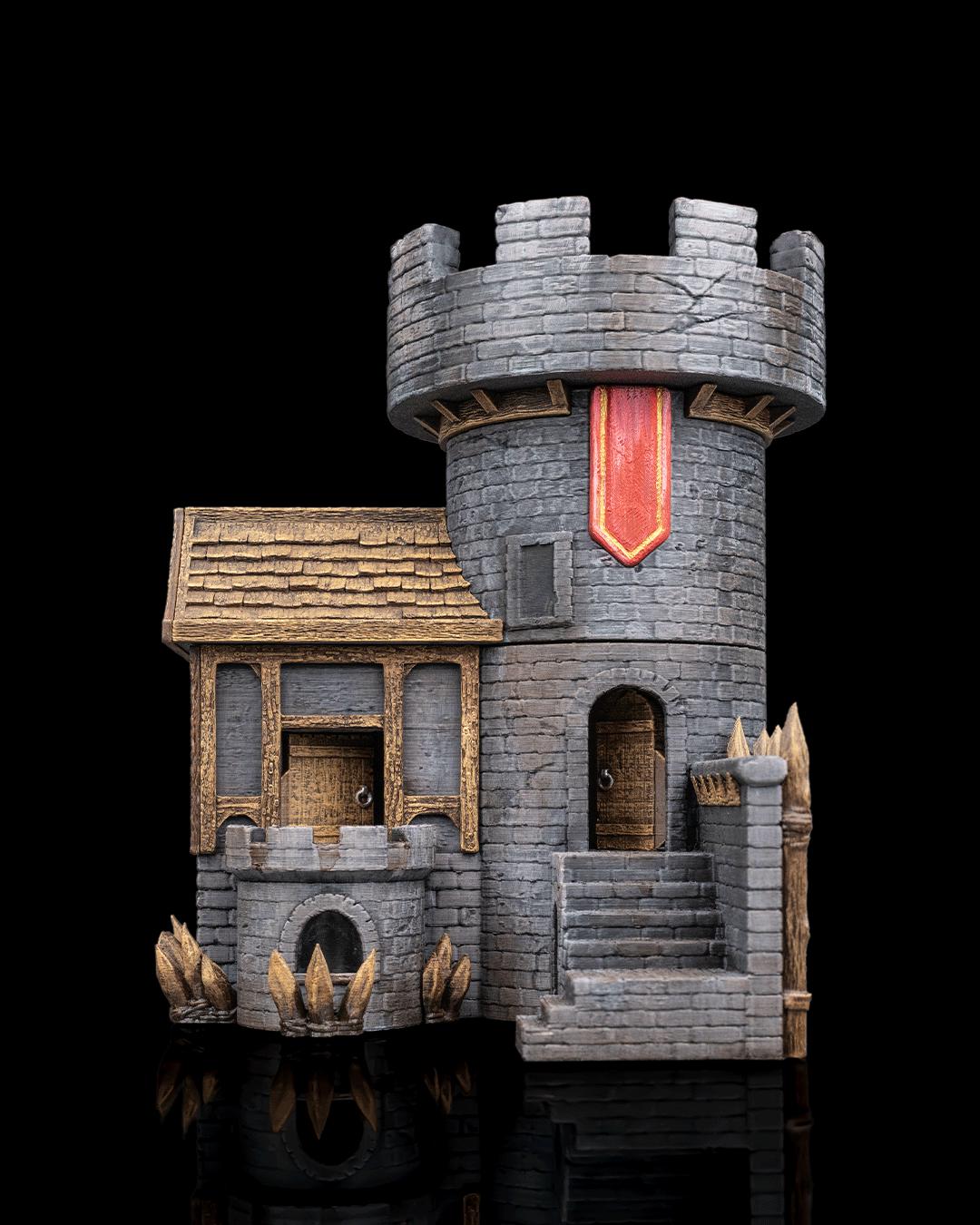 Captain’s Quarters Miniature – Hand-Painted 3D Printed Tower for DND & Fantasy Dioramas