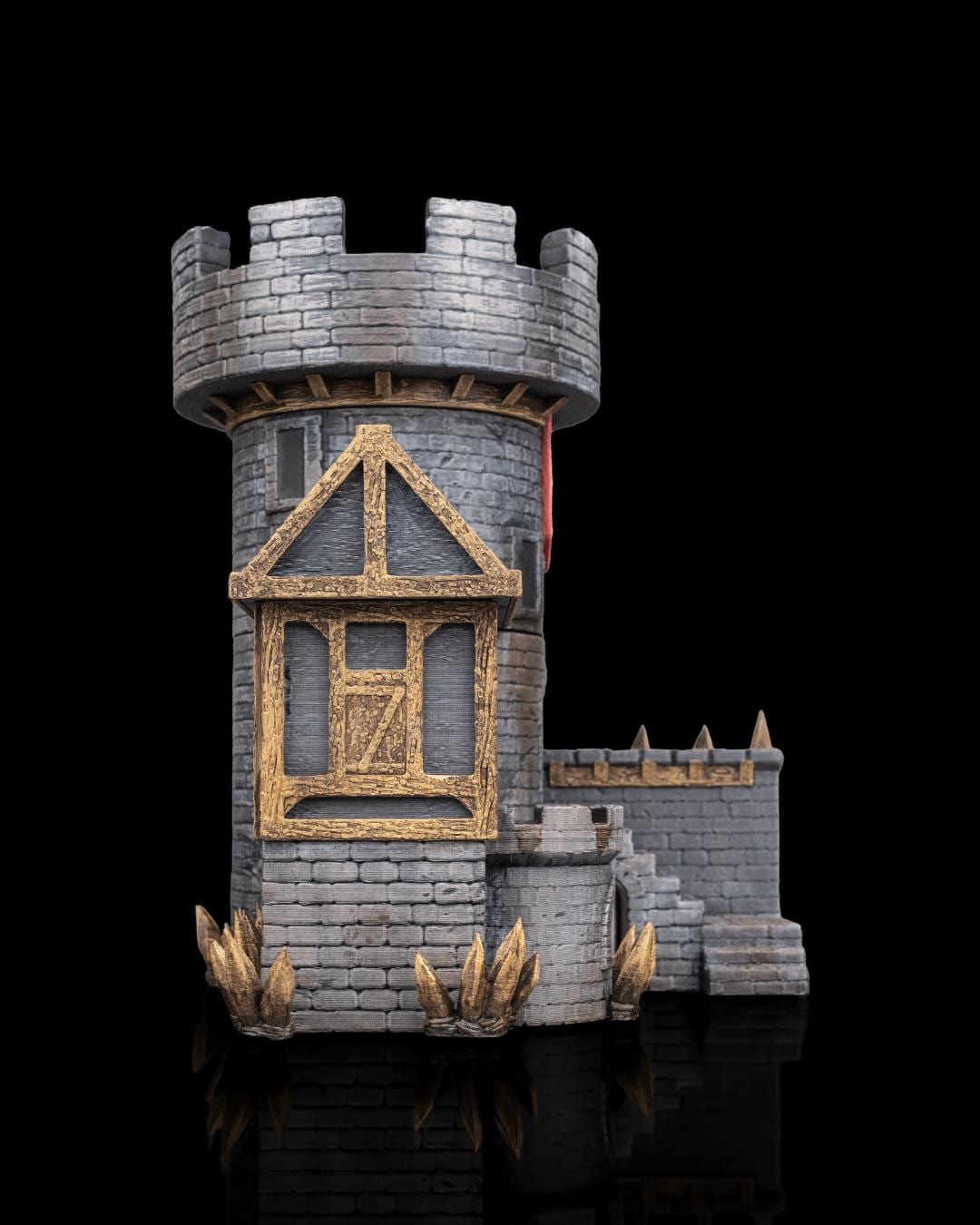 Captain’s Quarters Miniature – Hand-Painted 3D Printed Tower for DND & Fantasy Dioramas