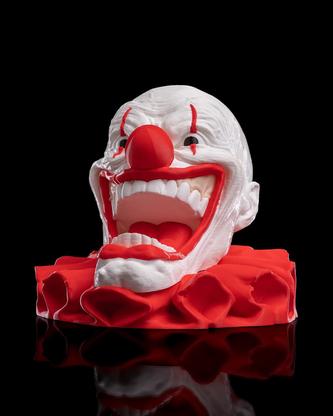 Clown Candy Holder Halloween Table Decor Handmade and painted Creepy Circus Prop for Treats or Display Halloween Decor Summerween